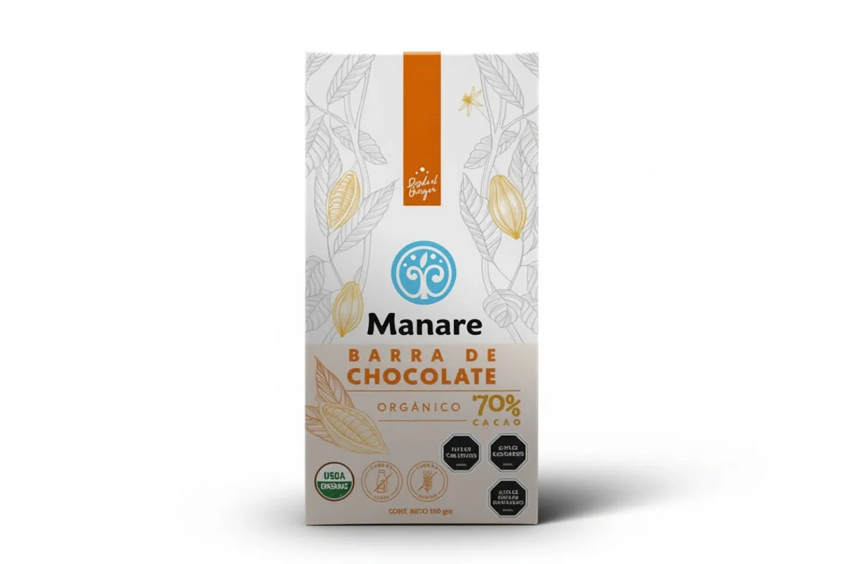 Cacao en Barra Manare 100 gr Cacao en Barra Manare 100 gr