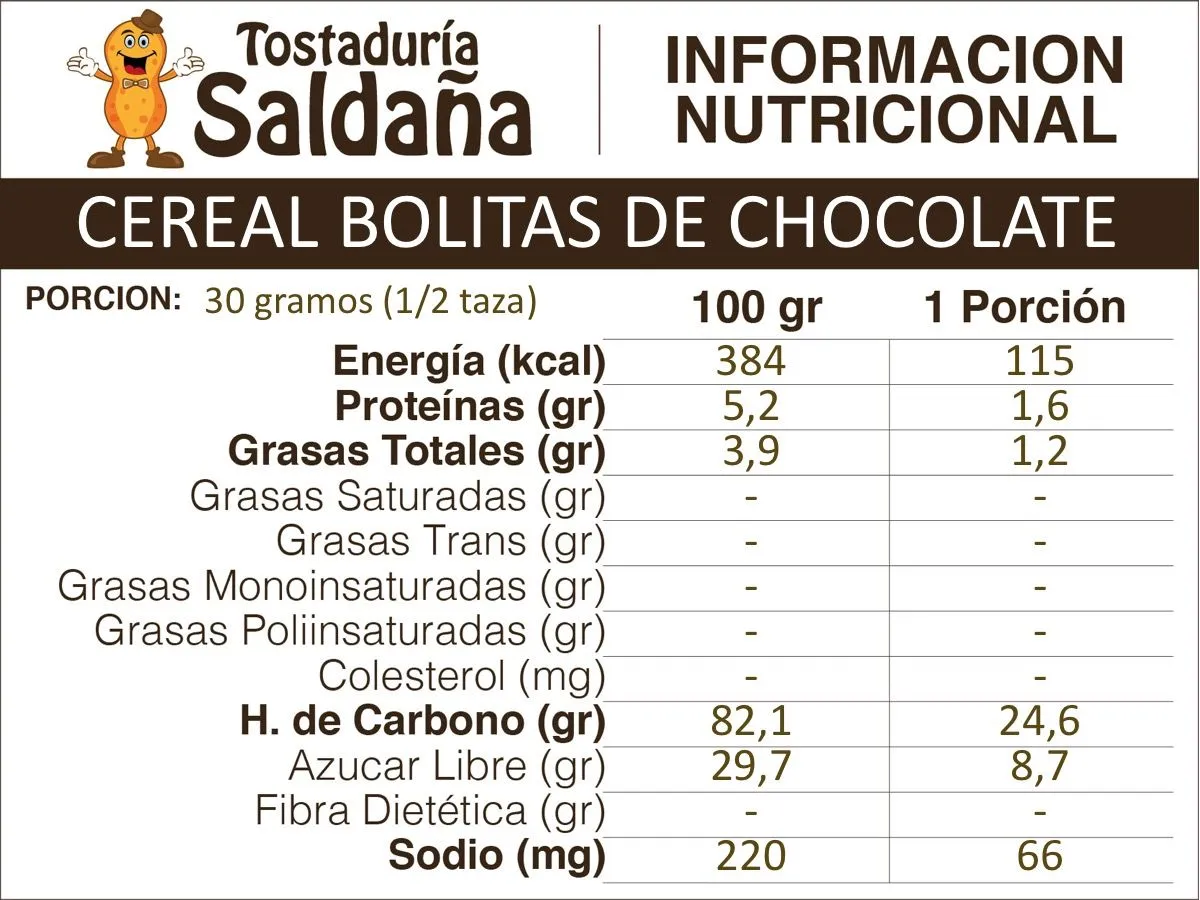 Cereal Bolitas de Chocolate