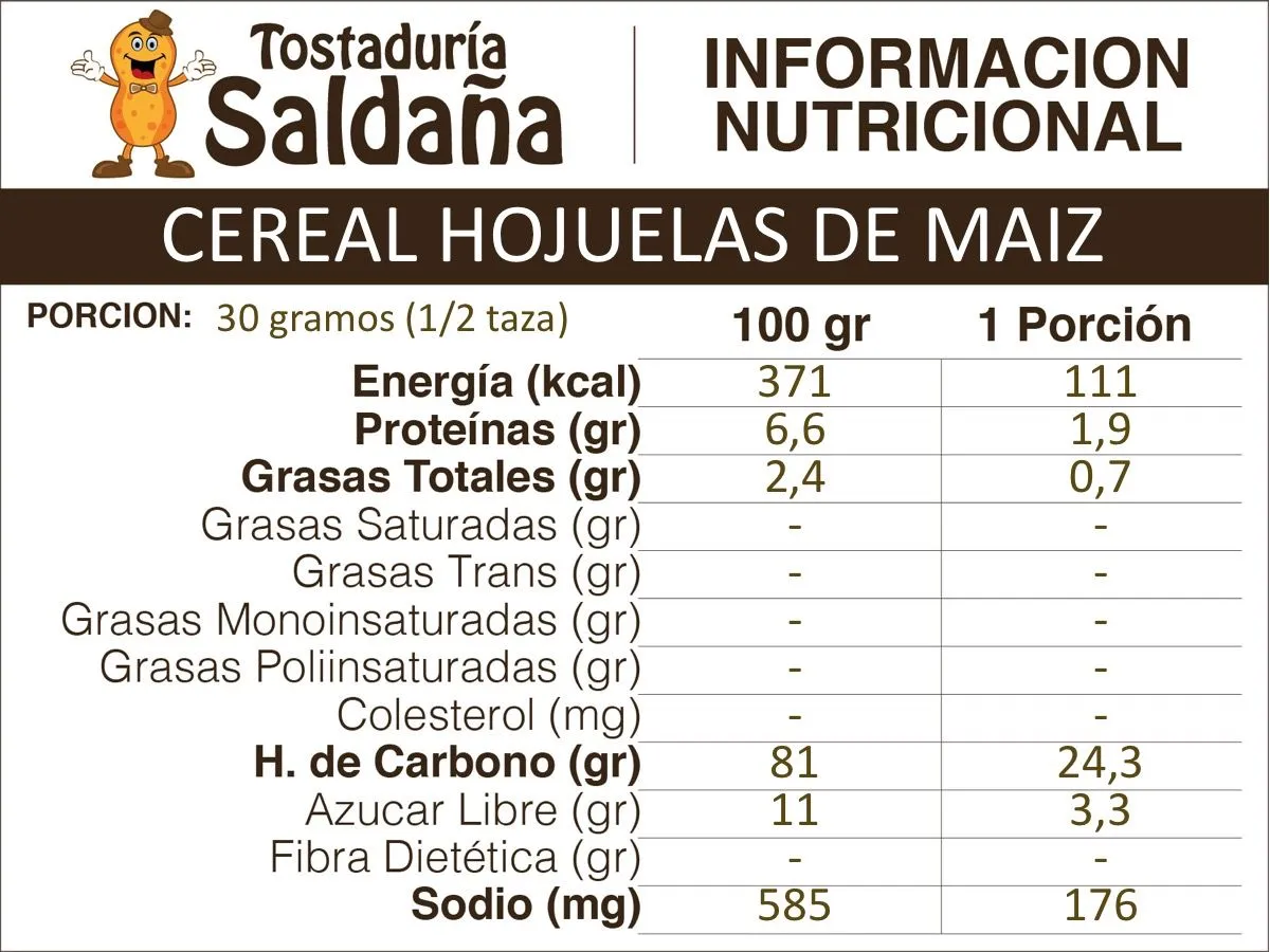 Cereal Hojuelas de Maíz