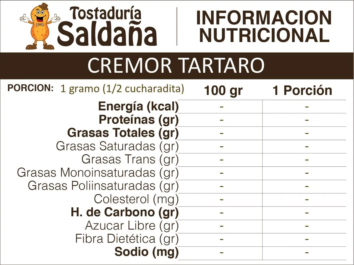 Cremor Tártaro 30g