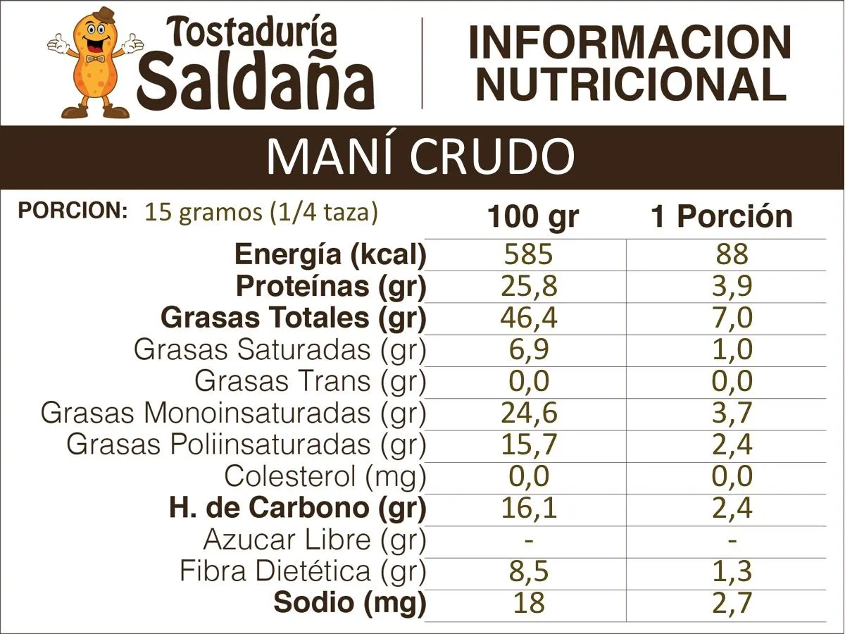 Maní Crudo Runner Argentino